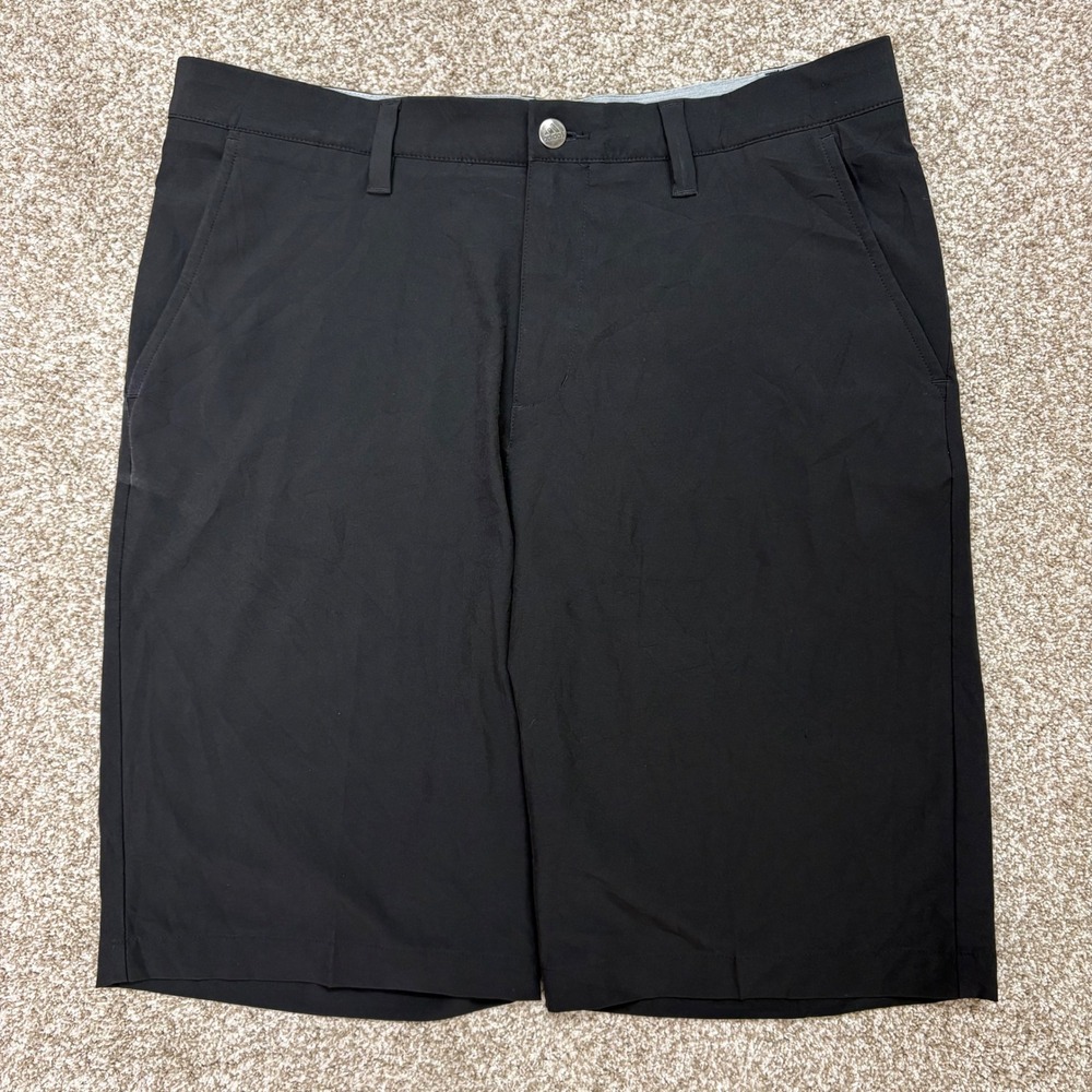 Adidas Ultimate365 Golf Shorts Mens 32 Black Performance Athletic 11" Inseam